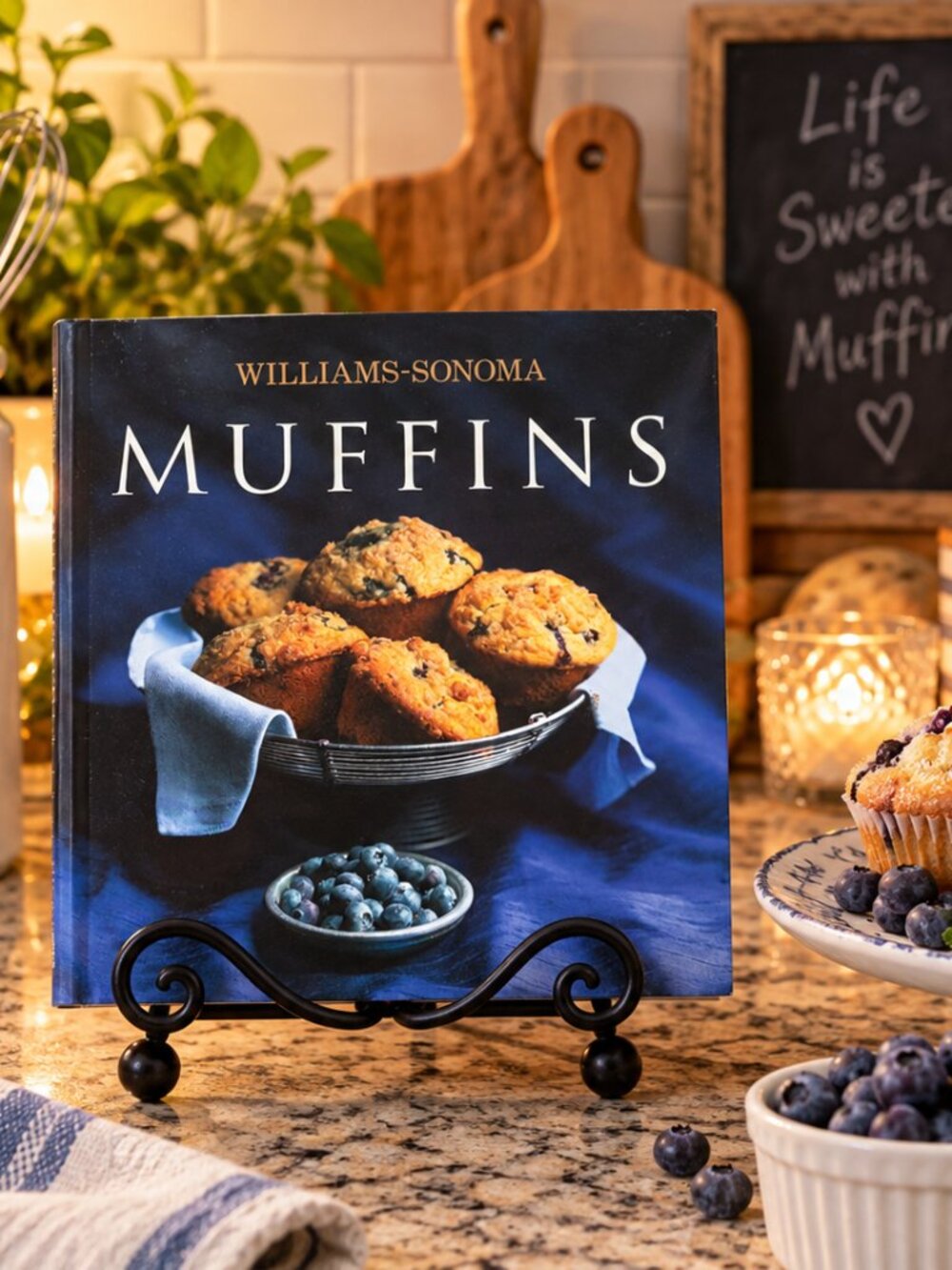 Williams-Sonoma Muffins Cookbook 40 Recipes Blueberry Savory Quick Breads Hardco